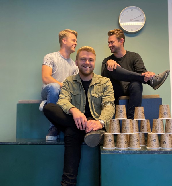 Ejerne af virksomheden Rista: Christoffer Larsen, Rasmus Molbech-Kuskner og Patrick Knudsen.