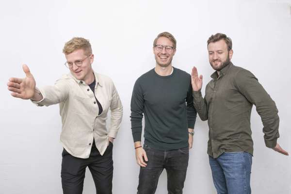 Viktor Heide, Martin Brochner og Jarek Owczarek som er stifterne af Contractbook